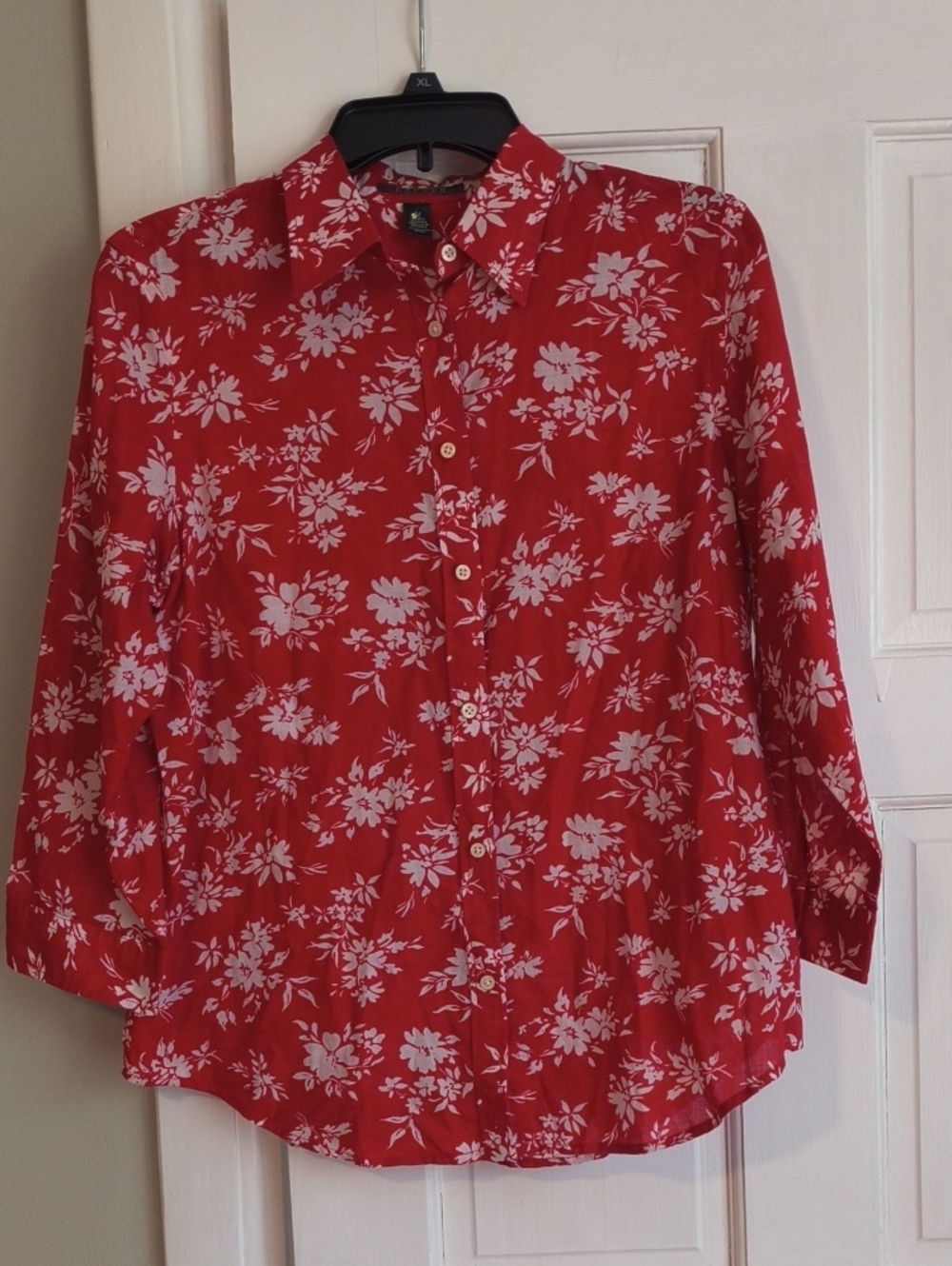 Lauren Ralph Lauren Red Floral Button-Down Shirt